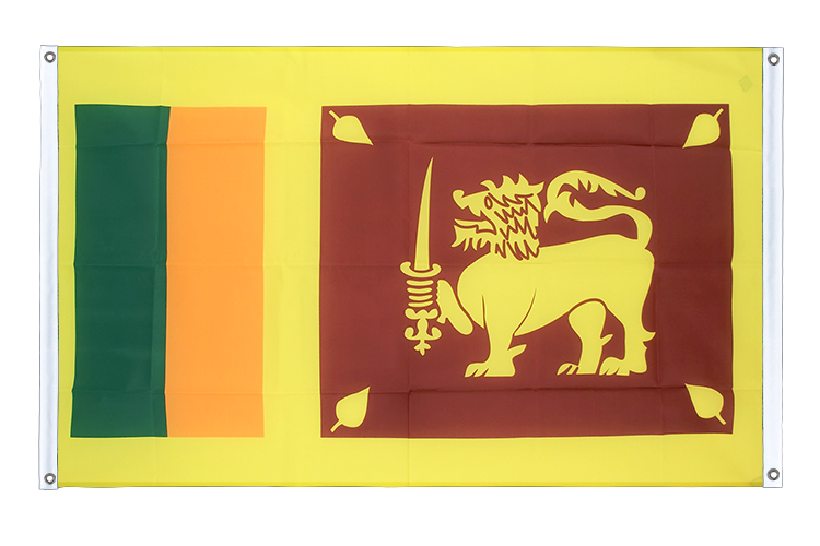 Sri Lanka Bannerfahne 90 x 150 cm, Querformat