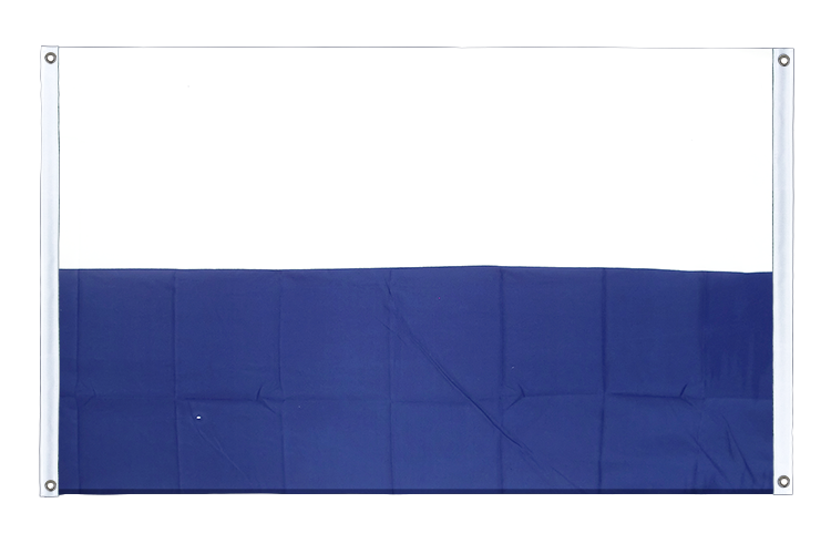 Stripes White-Blue - Banner Flag 3x5 ft, landscape