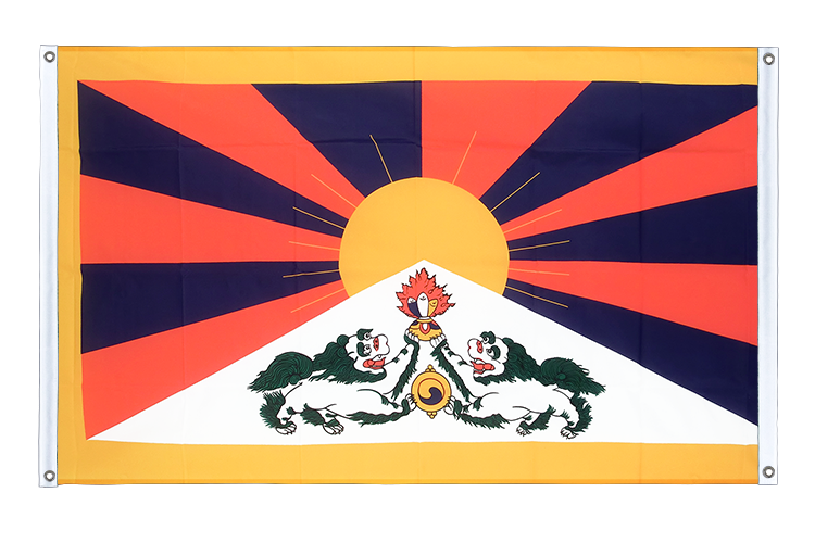 Tibet - Bannerfahne 90 x 150 cm, Querformat