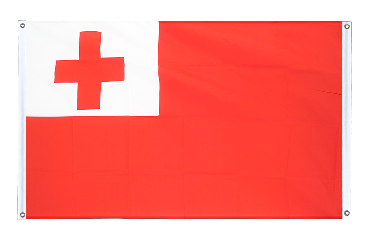Banner Flag Tonga - 3x5 ft (90x150 cm), landscape