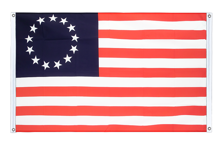 Betsy Ross 1776-1795 - Bannerfahne 90 x 150 cm, Querformat
