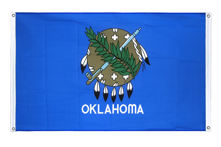 Oklahoma - Banner Flag 3x5 ft, landscape