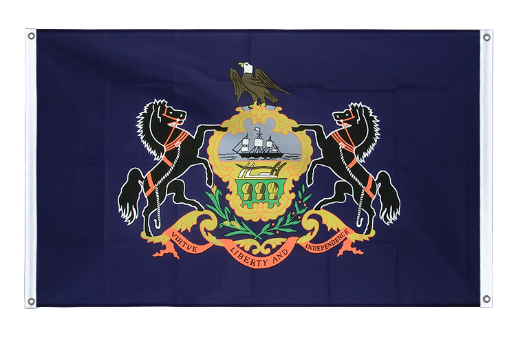 Pennsylvania - Banner Flag 3x5 ft, landscape