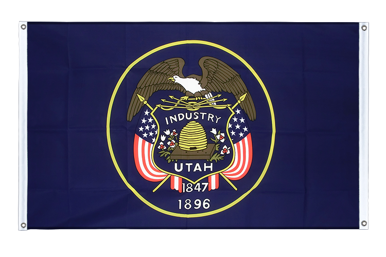 Banner Flag Utah - 3x5 ft (90x150 cm), landscape