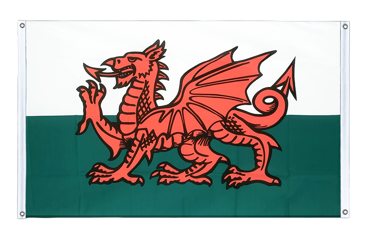 Wales Bannerfahne 90 x 150 cm, Querformat