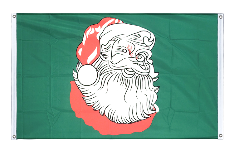 Weihnachtsmann - Bannerfahne 90 x 150 cm, Querformat