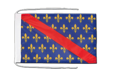 Bourbonnais - Flag with ropes 8x12"