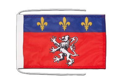 Lyon - Flag with ropes 8x12"