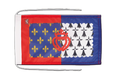 Pays de la Loire - Drapeau avec cordelettes 20 x 30 cm