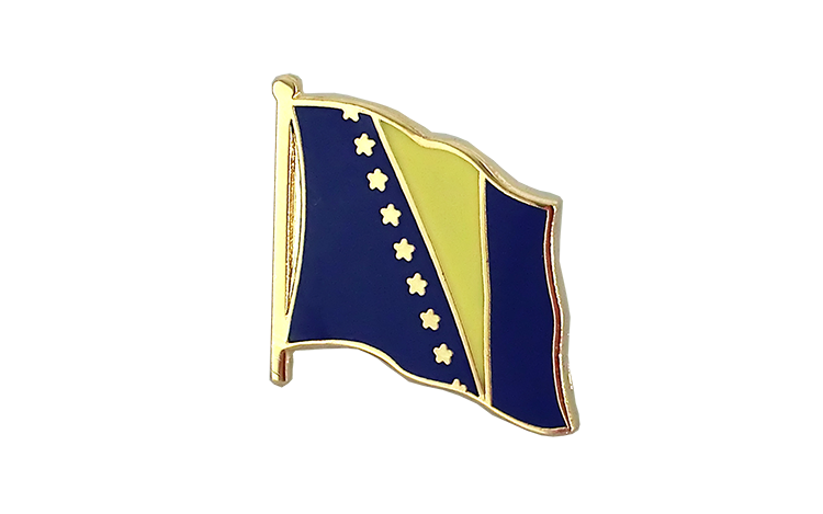 Flaggen Pin Bosnien Herzegowina 2 x 2 cm