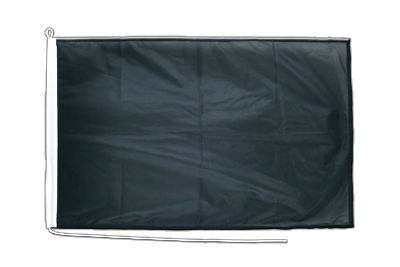 Schwarze Bootsflagge PRO 60 x 90 cm