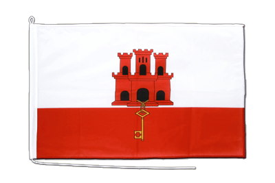 Pavillon Gibraltar pour bateau 60 x 90 cm