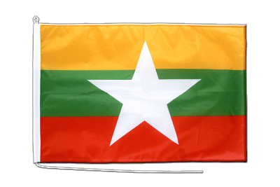 Birmanie - Pavillon pour bateau 60 x 90 cm