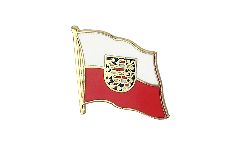 Flaggen Pin Thüringen 2 x 2 cm