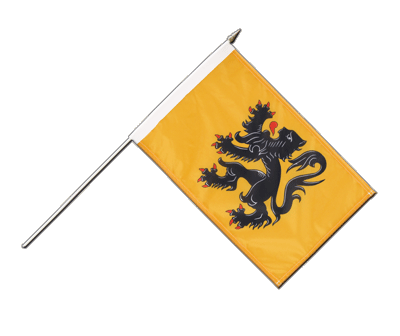 Belgium Flanders - Hand Waving Flag 12x18"