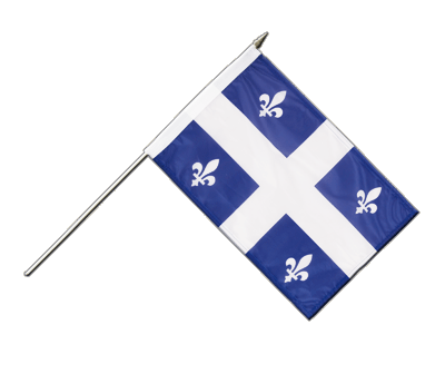 Quebec Stockflagge PRO 30 x 45 cm