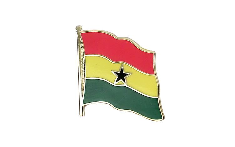 Flaggen Pin Ghana 2 x 2 cm