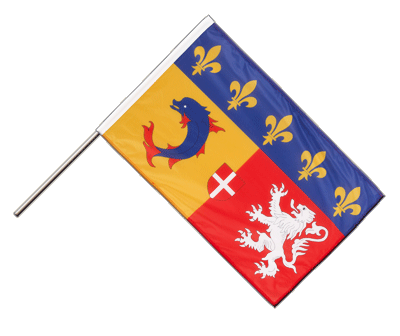 Hand Waving Flag PRO Rhône-Alpes - 2x3 ft (60 x 90 cm)