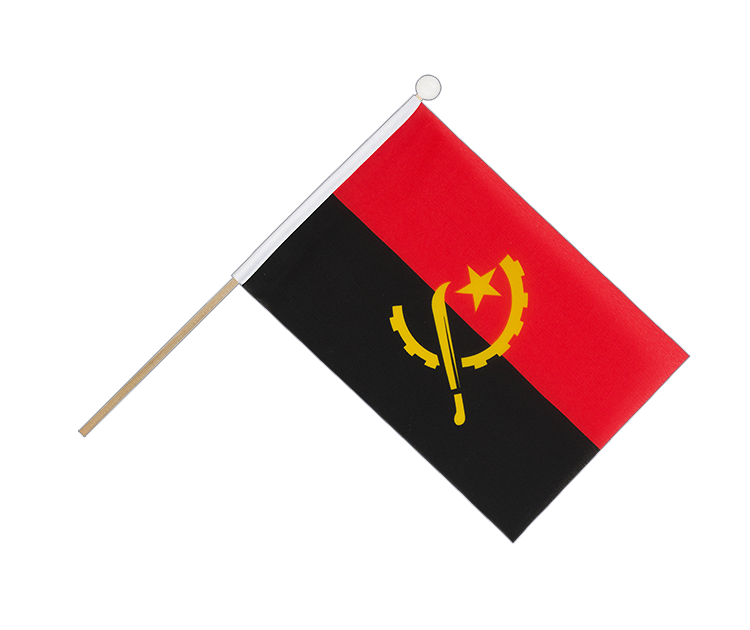Hand Waving Flag Angola - 6x9"