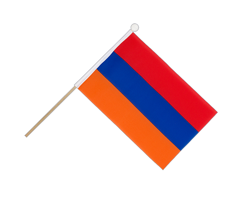 Arménie - Drapeau sur hampe 15 x 22 cm
