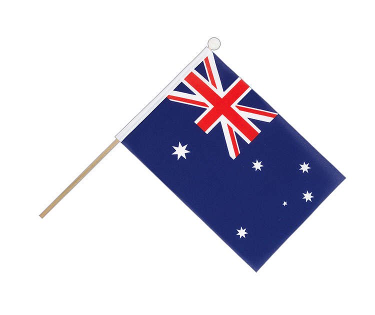 Drapeau Australie sur hampe 15 x 22 cm