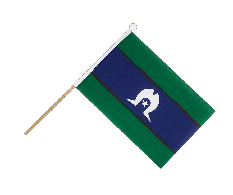 Torres Strait Islands - Hand Waving Flag 6x9"