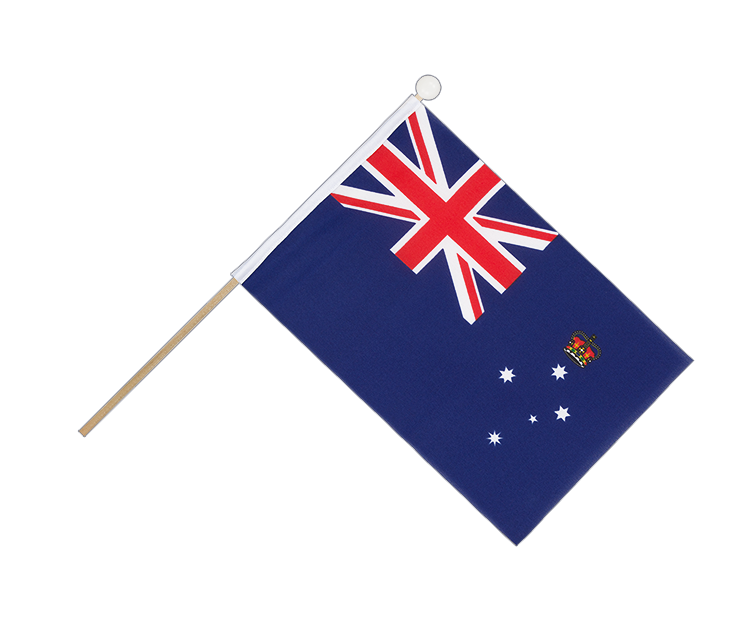 Victoria - Hand Waving Flag 6x9"
