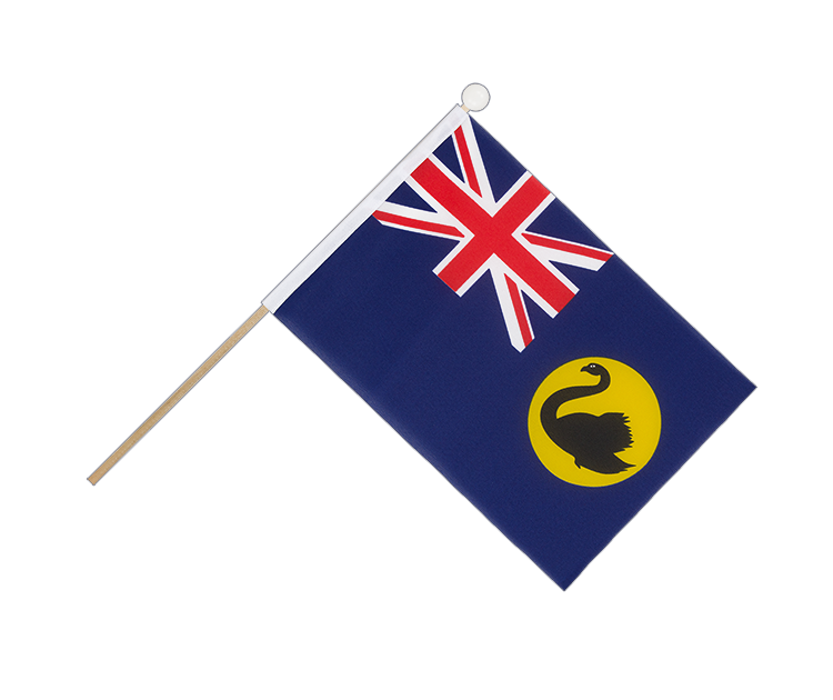 Australia Western - Hand Waving Flag 6x9"