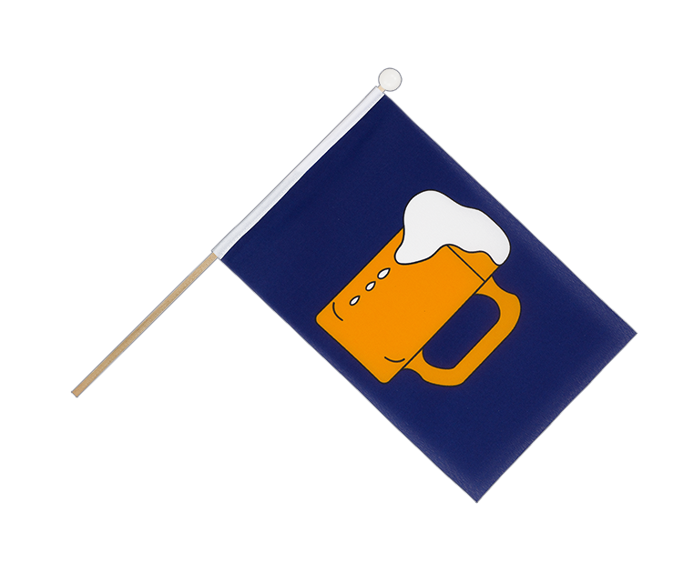Beer - Hand Waving Flag 6x9"
