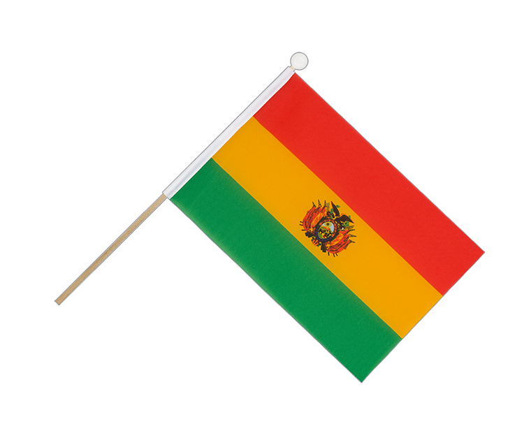 Hand Waving Flag Bolivia - 6x9"