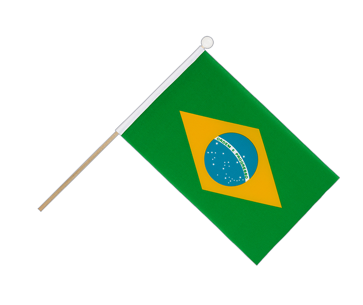 Brasilien Stockfähnchen 15 x 22 cm