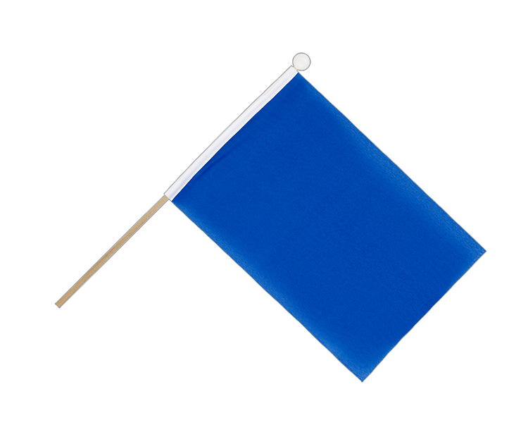 Blaue Stockfähnchen 15 x 22 cm