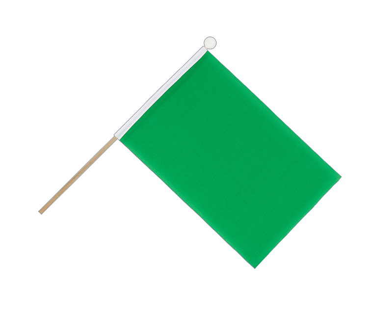 Grüne Stockfähnchen 15 x 22 cm