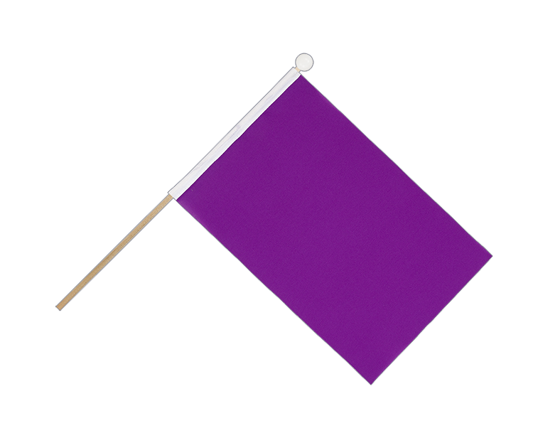 Purple - Hand Waving Flag 6x9"