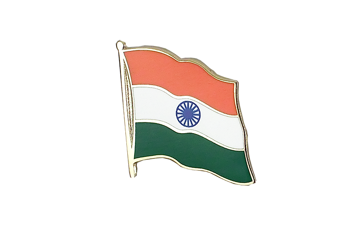 Flaggen Pin Indien 2 x 2 cm