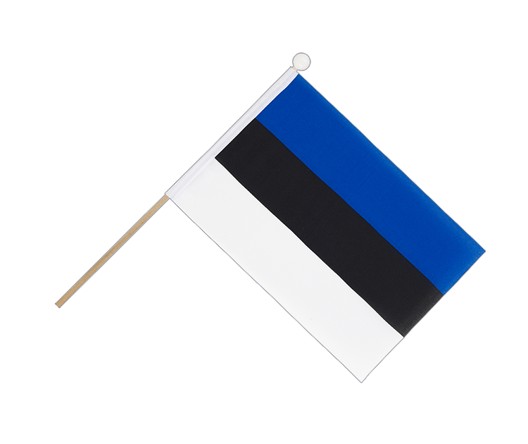 Hand Waving Flag Estonia - 6x9"
