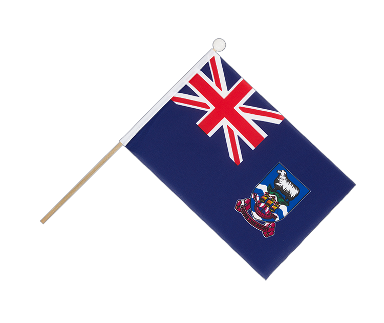 Falkland Islands - Hand Waving Flag 6x9"