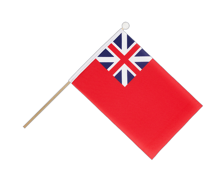 United Kingdom Red Ensign 1707-1801 - Hand Waving Flag 6x9"