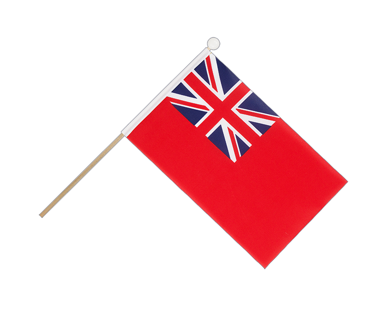 Red Ensign - Hand Waving Flag 6x9"