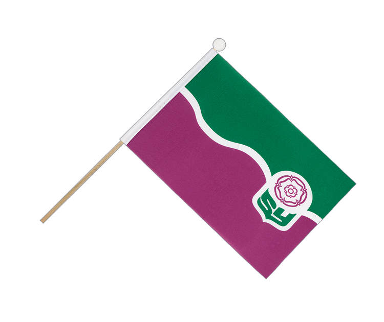South Yorkshire - Hand Waving Flag 6x9"