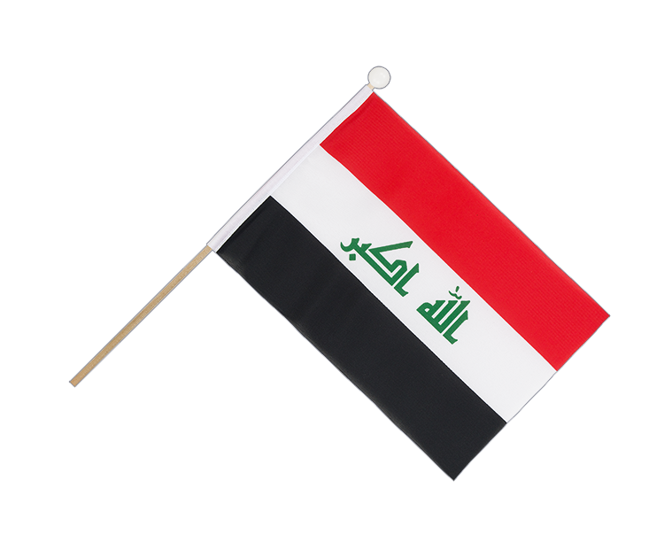 Irak - Stockfähnchen 15 x 22 cm