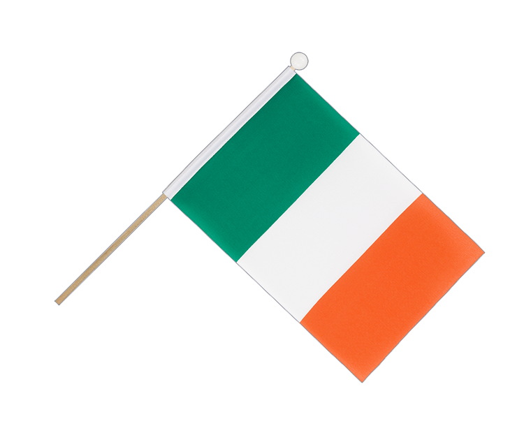 Drapeau Irlande sur hampe 15 x 22 cm