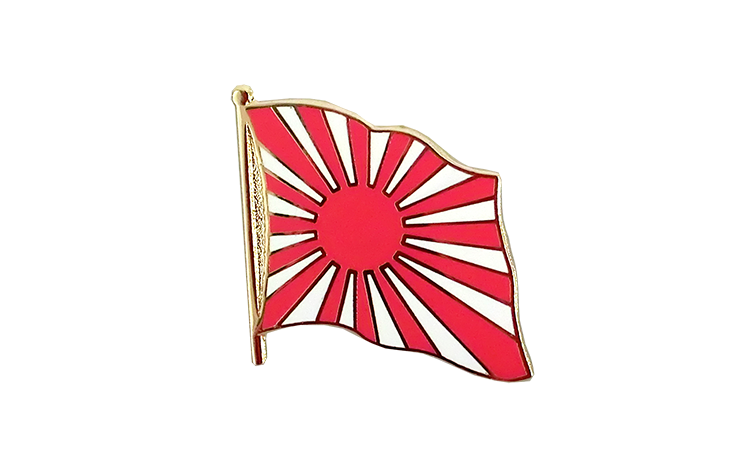 Flaggen Pin Japan Kriegsflagge 2 x 2 cm