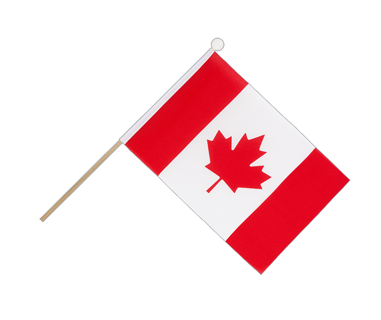 Drapeau Canada sur hampe 15 x 22 cm