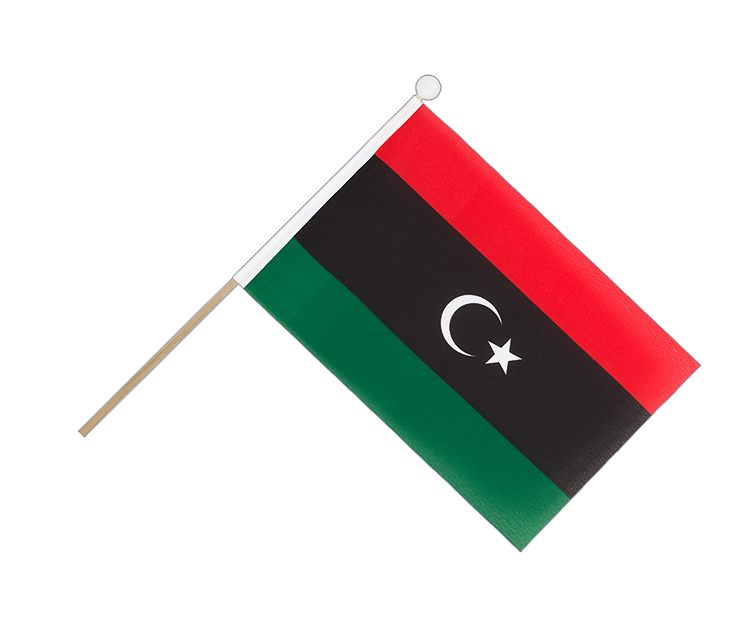 Libyen Königreich 1951-1969 - Stockfähnchen 15 x 22 cm