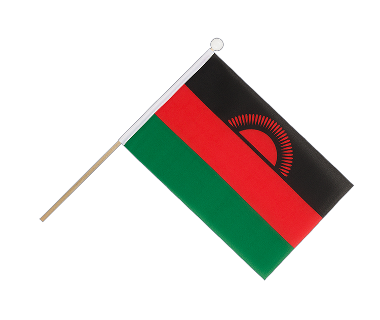 Malawi - Stockfähnchen 15 x 22 cm
