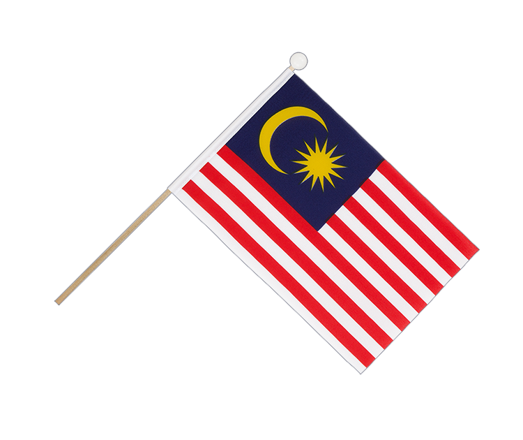 Malaysia Stockfähnchen 15 x 22 cm
