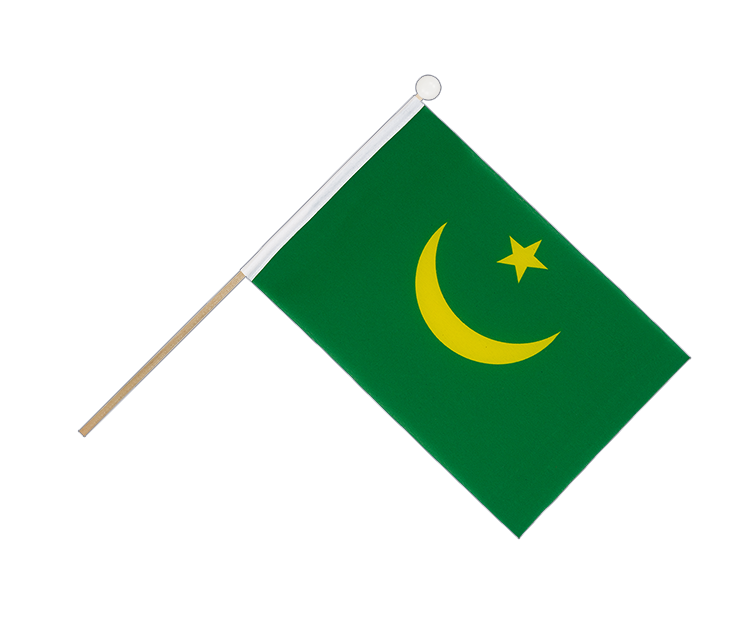 Mauretanien - Stockfähnchen 15 x 22 cm