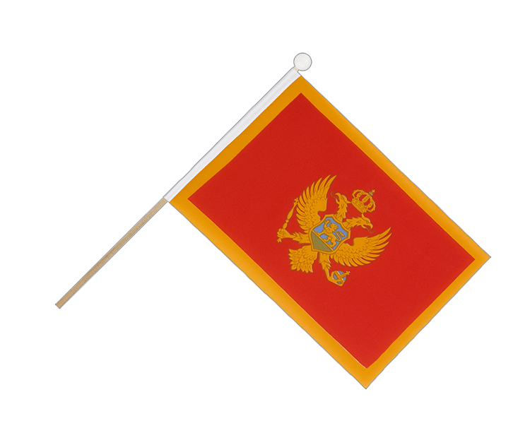 Hand Waving Flag Montenegro - 6x9"