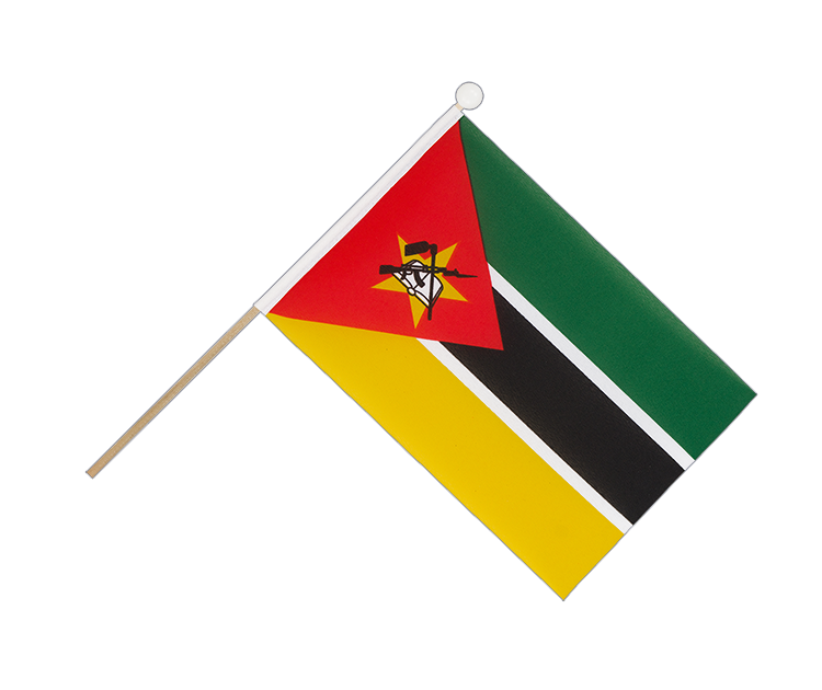 Mozambique - Drapeau sur hampe 15 x 22 cm